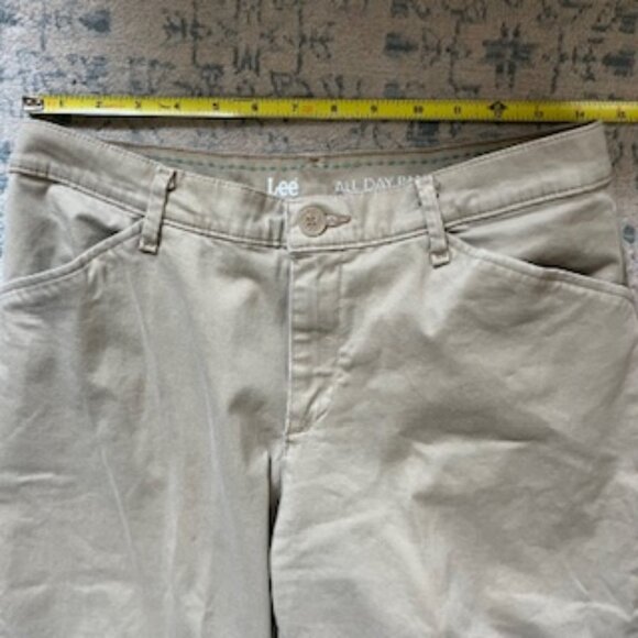 🧡Lee All Day Pant Stretch Chino Pants Women's 8 Short - Picture 5 of 8